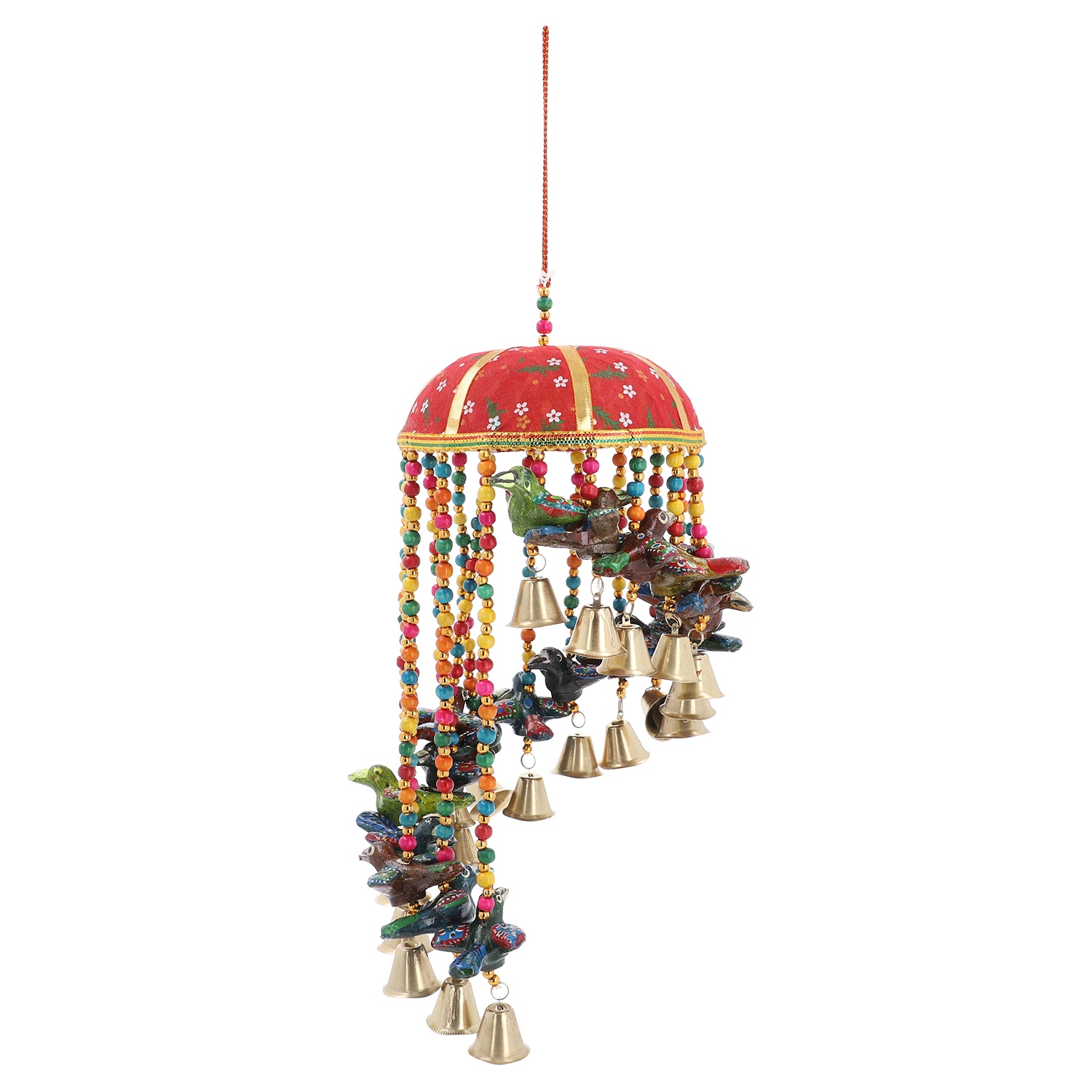 Bamboo Basket Bird Wind Chain Hanging