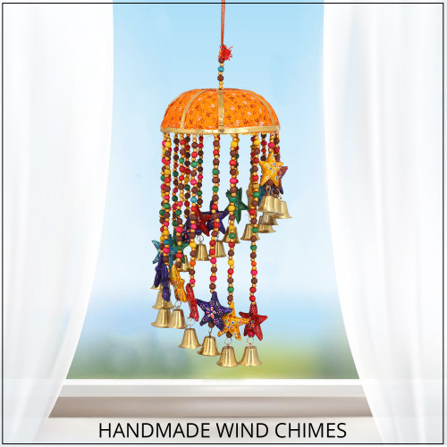Bamboo Basket Star Wind Chain Hanging