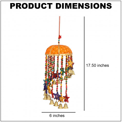 Bamboo Basket Star Wind Chain Hanging