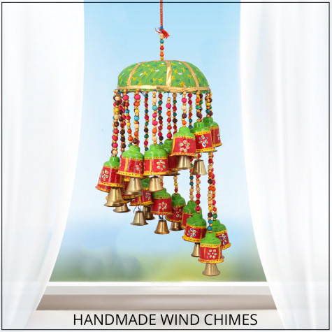 Bamboo Basket Bell Wind Chain Hanging