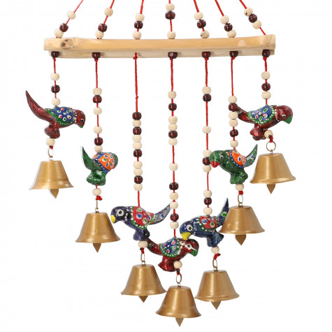 Bamboo Stick Bird Wind Chain Set Hanging