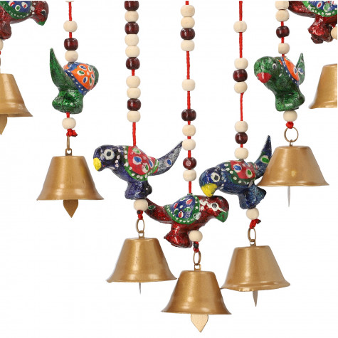 Bamboo Stick Bird Wind Chain Set Hanging