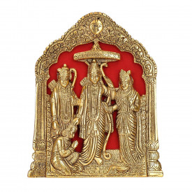 Aluminum Metal Golden Color Ram Darbar Idol