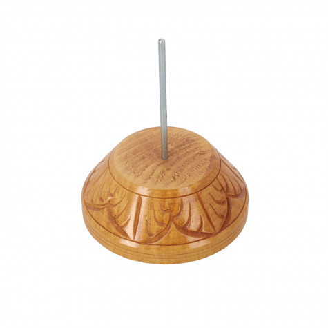 Haldu Wood Hand Carved Bead Spinner with Needle